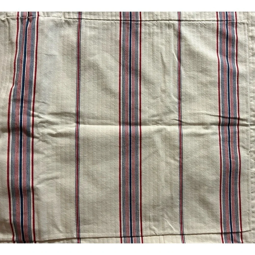 Ralph Lauren CHADWICK Ticking King‎ Sham Set Rare Retired Americana Cottage